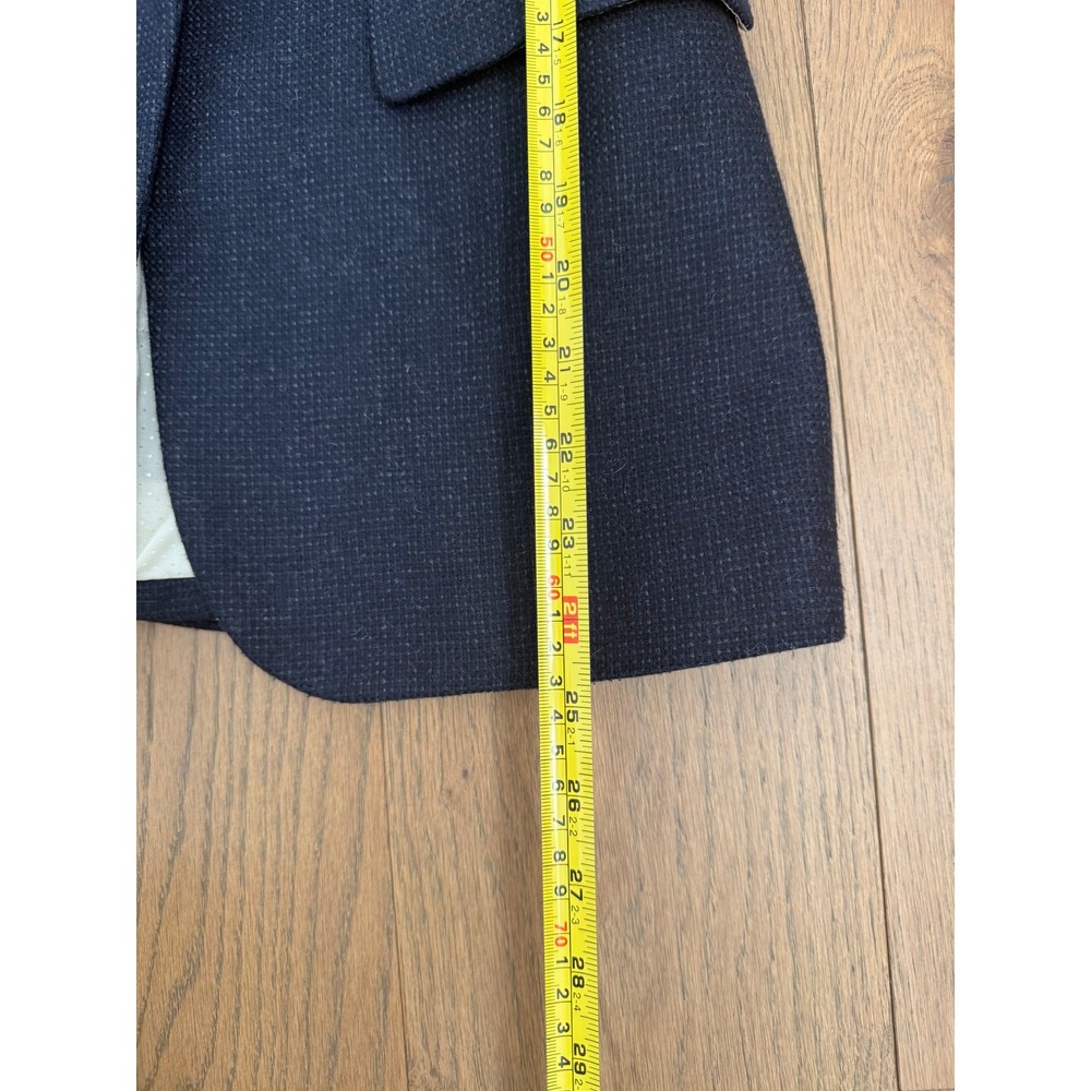 Jigsaw Womens Jacket 6 Navy Wool Tailored Blazer Single‎ Button Work Business - Picture 10 of 10